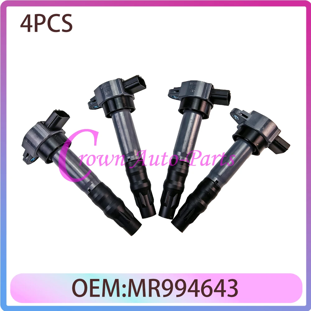 

Катушка зажигания MR994643 994643, 4 шт., абсолютно новая, подходит для Mitsubishi Eclipse GRANDIS Galant Lancer Outlander 2.4L 3.8L 2004-2012 гг.