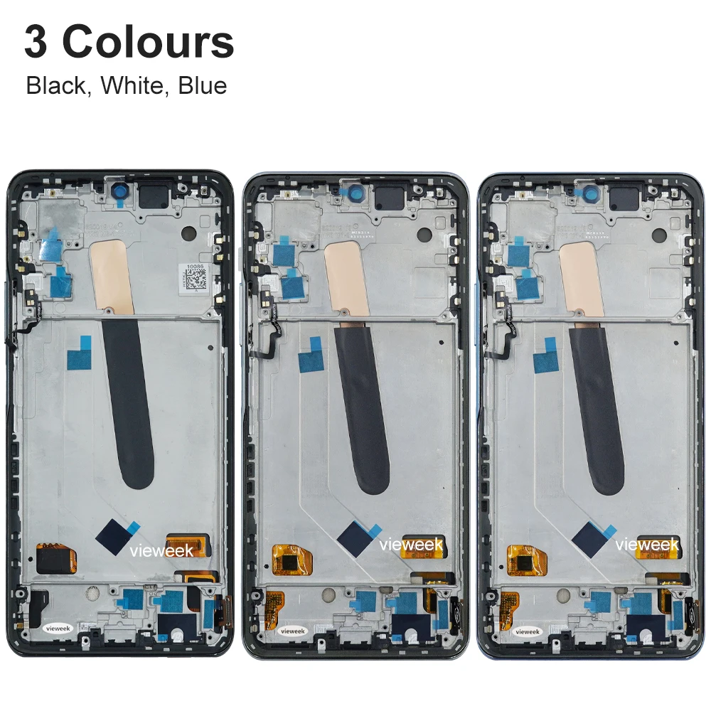 شاشة F3 AMOLED لهاتف Xiaomi Poco F3 M2012K11AG شاشة LCD تعمل باللمس محول الأرقام مع إطار لاستبدال شاشة POCO F3