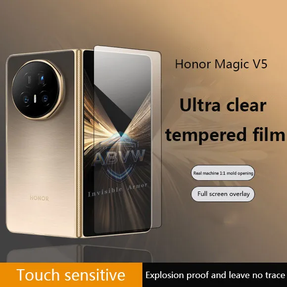

9D полное покрытие прозрачное закаленное стекло для Huawei Honor Magic V5 V3 Vs3 V2 RSR 5G защитная пленка от царапин Защитная пленка для экрана