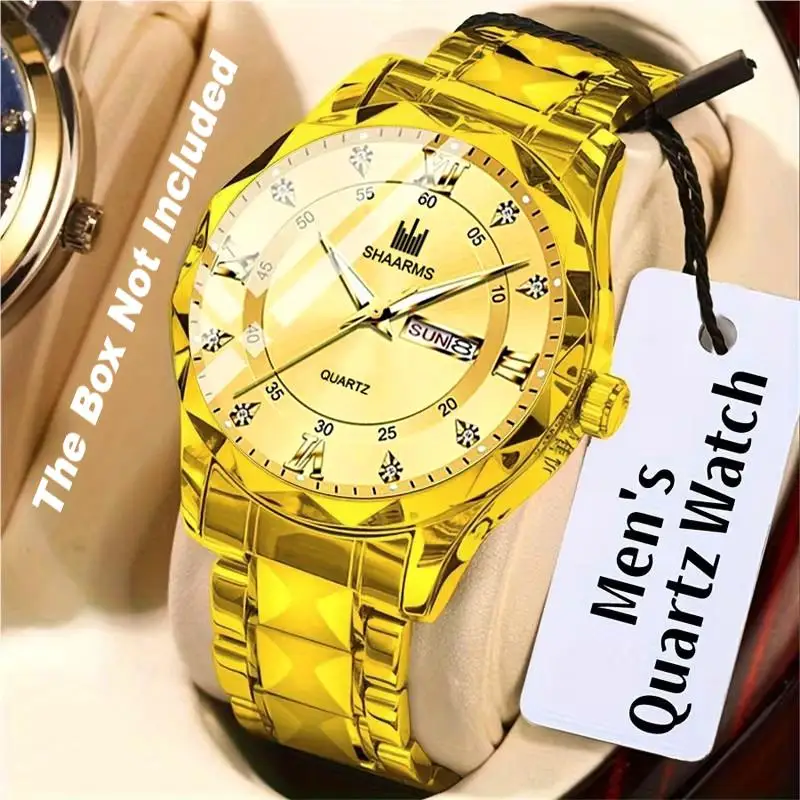 1 Stück Herren-Klassiker-Business-Armbanduhr, perfektes Geschenk für Geburtstag, Halloween, Valentinstag, Ostern & Erntedankfest. – Detail 4