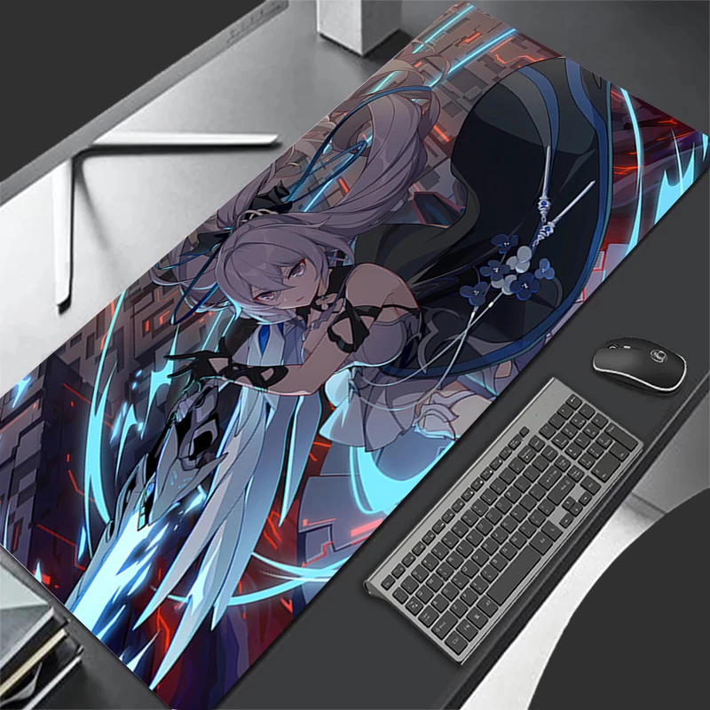 Mousepad Computer Gaming Accessories Cartoon Keyboard Pad Office PC Rubber H-honkai Impact 3 Mouse Pad Decoracion Desk Mouse Mat