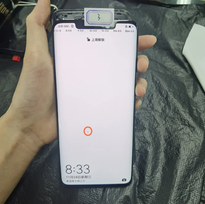 100% Original Super AMOLED For Huawei Mate 20 Pro LCD Display Without Frame No Fingerprint With One Line Or Dot For Mate 20 Pro