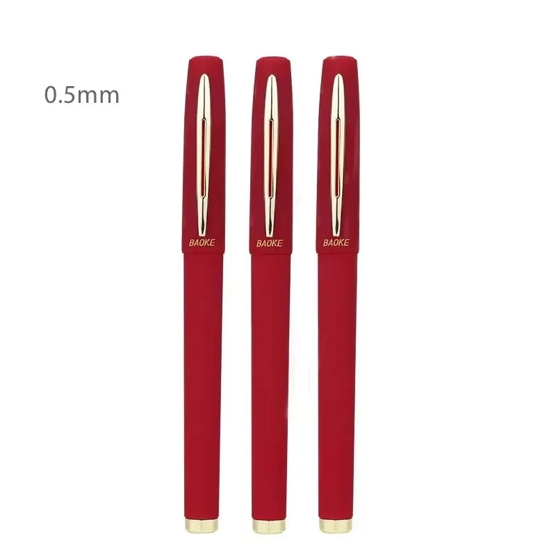 0,5/0,7/1,0 mm Grote capaciteit Signature Set Antibacteriële Pen Zwart Blauw Rood Carbon Kantoor Neutrale Balpen Zakelijke Navulling