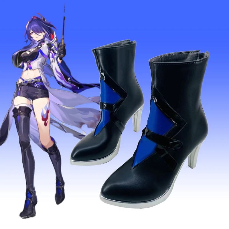 

Acheron Cosplay Shoes Honkai Star Rail Custom Made Shoes Boots Unisex Halloween Party Cosplay Prop Costume Accessory Role Play