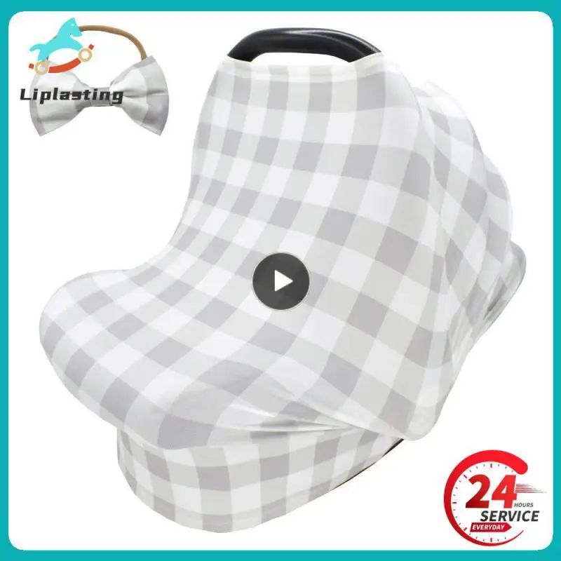 

Lactation Towel Multifunctional Safety Seat Cover Breast Towel Baby Bow Headband Lactation Towel Set