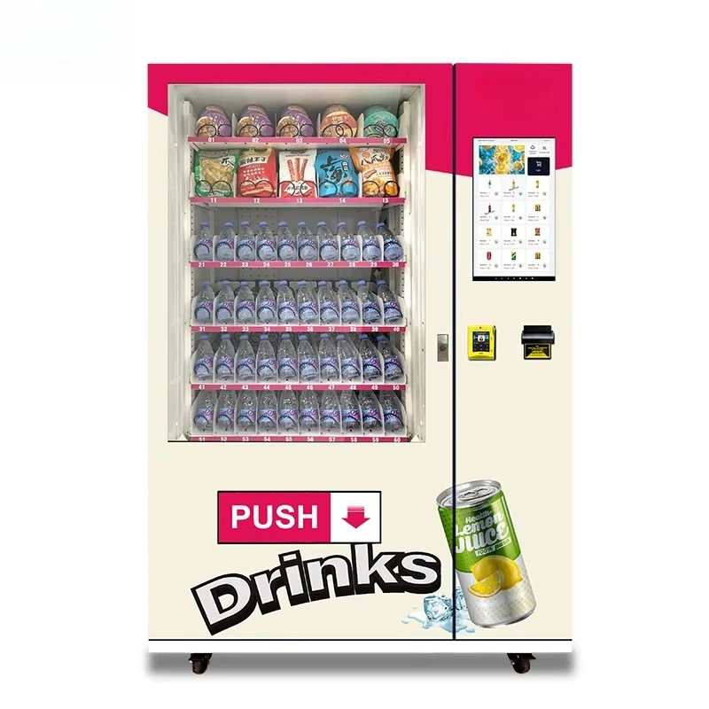 FOODLINE Customized 24-Hour Automated Snack Vending Machine Hot Selling in Germany Accepts Credit Card & Coin Payments