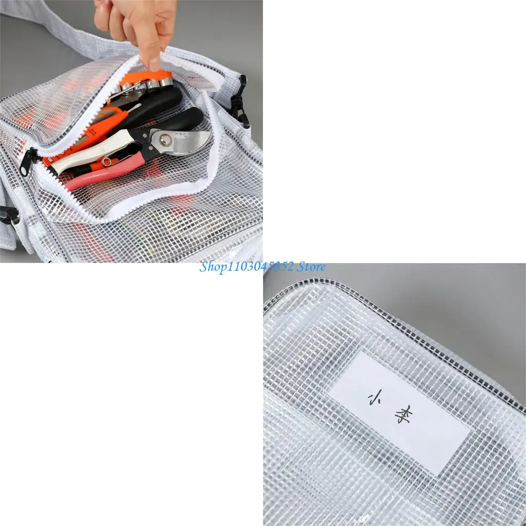 

Static Resistant Winterproof Computer Messengers Bag Dustproof PVC Crossbody Bags Cleanroom Transparent Tool Bag