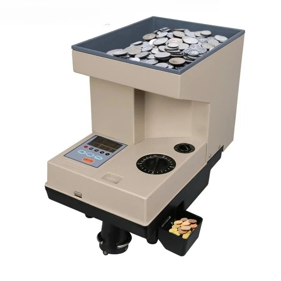 

CS-92-3 High-Speed Automatic Coin Sorter High-Capacity Eu ro Cash Counter Device Plastic Coin Counter Machine