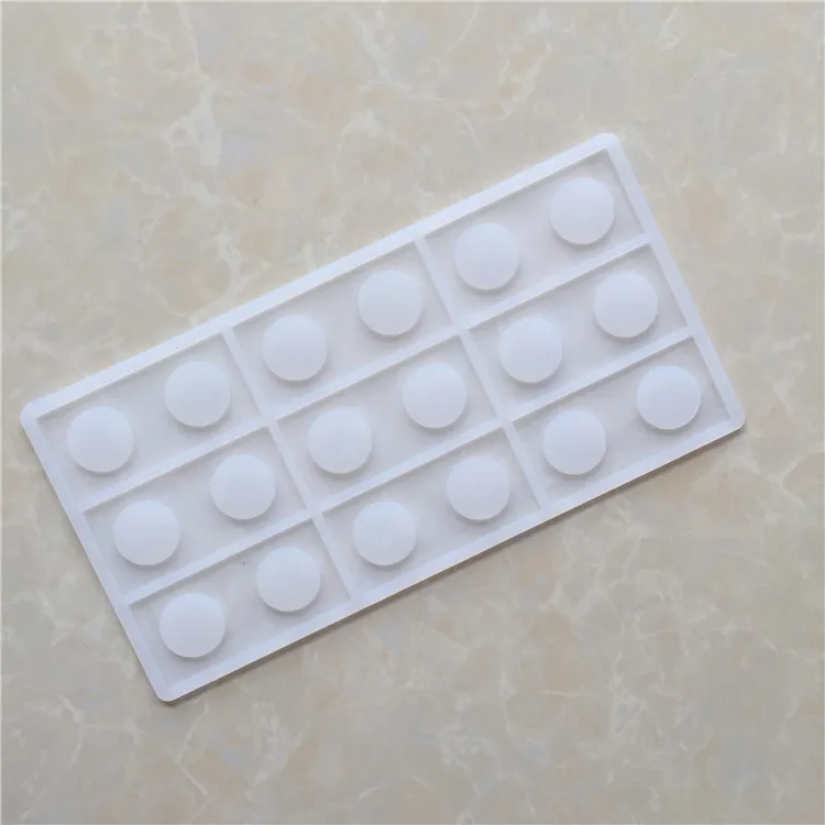9 Square with Polka Dots Silicone Chocolate Mold Cake Edge Accessories Mould XG817