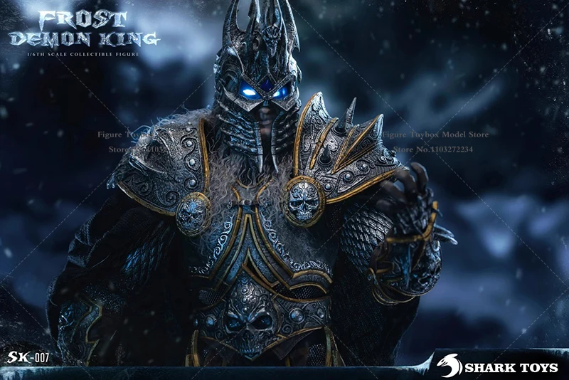 

SHARK TOYS SK-007 Deluxe Single Figurine Version 1/6 Collectible Frost Demon King Action Figure Armored Leader Delicate 12" Doll