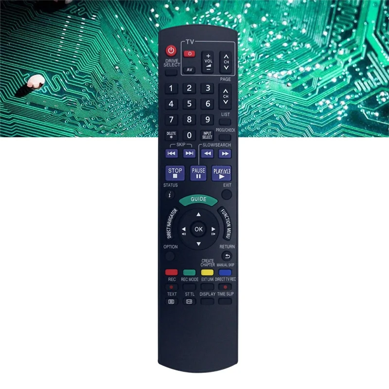 N01R-Remote Control N2QAYB000336 Pengganti untuk Perekam DVD PANASONIC N2QAYB000336 Remote Control