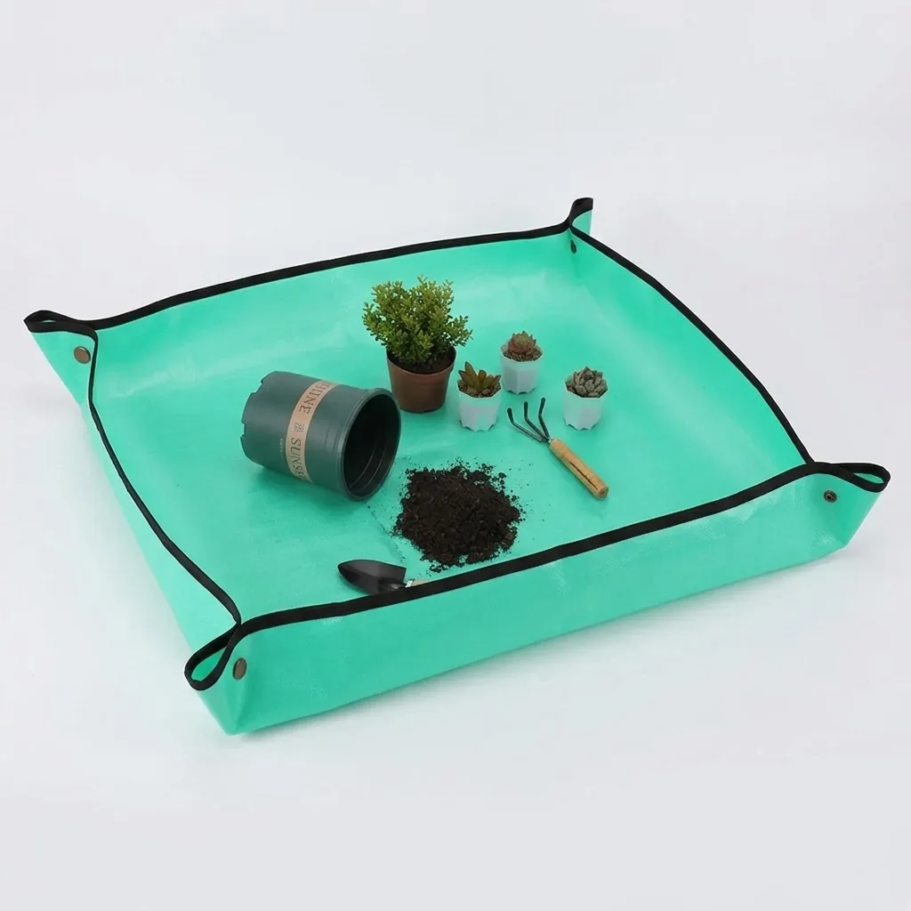Waterproof Plant Repotting Mat for Indoor Succulent Potting Portable Gardening Soil Changing Transplanting Mat Easy Clean Up
