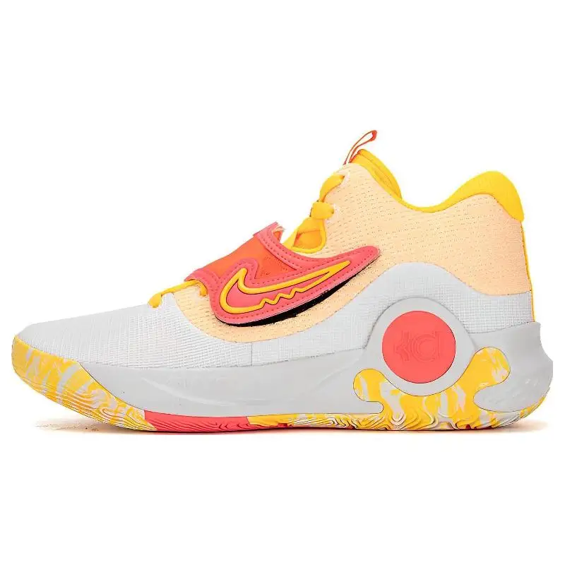 Nike Nike KD Trey 5 X Basketball Shoes Men Low-top Orange-yellow-gray Sneakers shoes DJ7554-100