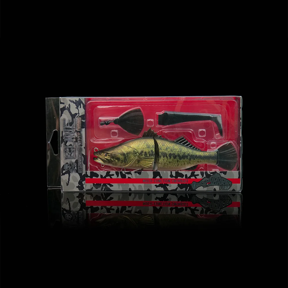 Bone Espybarra 176mm 61g Floating Multi-Function Swimbait Artificial Bait Lures with 3 interchangeable tail Seawater Freshwater