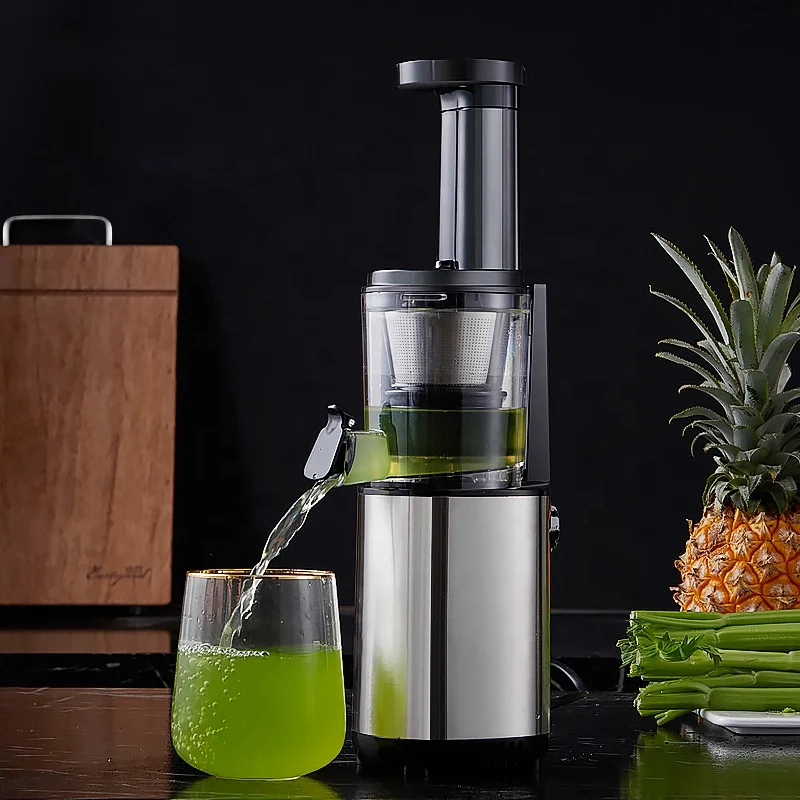 2023 new arrival automatic pulp ejection slow juicer self-cleaning celery juice extractor wide mouth fruit cold press juicer