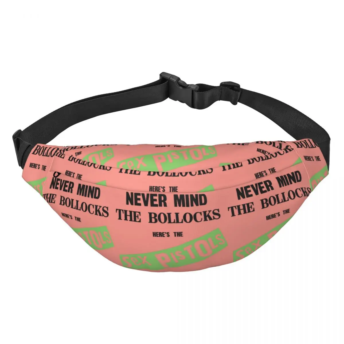 

Casual Sex Guns Fanny Pack Men Women Heavy Metal Rock Band Printed Sling Crossbody Waist Bag for Traveling Phone Money Pouch