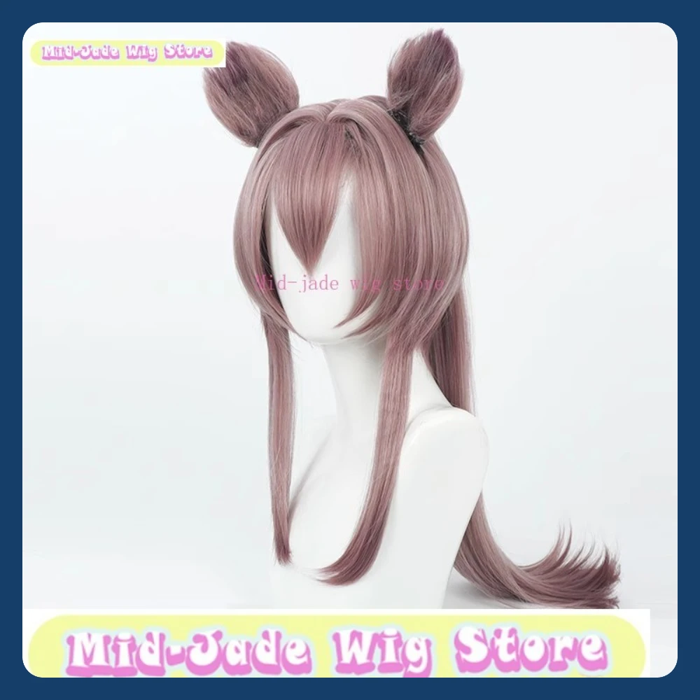 منتصف اليشم شعر مستعار مخزن الفرسان لين Yuxia شعر مستعار تأثيري هالوين أنيمي لعبة لعب الأدوار الشعر الاصطناعية