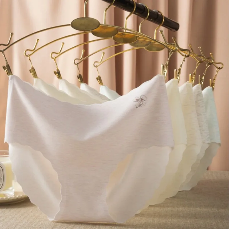 

5 шт., однотонные антибактериальные трусы из модала для девочек, детские мягкие удобные бесшовные трусики для детей 4 + лет, милое повседневное дышащее нижнее белье для маленьких детей