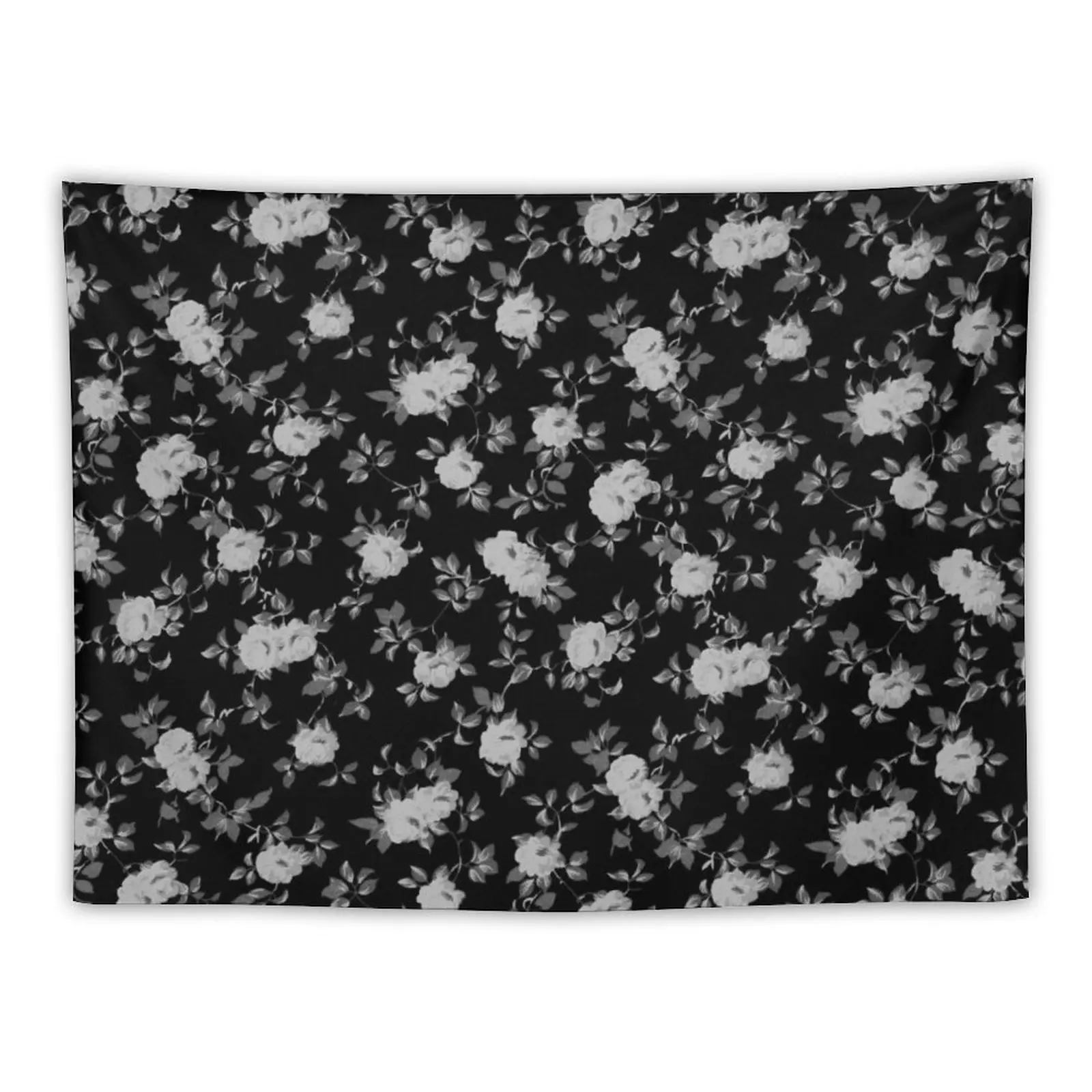 

New Chic vintage black and white floral pattern Tapestry Decor For Room Wall Coverings Decoration Wall Art Mural