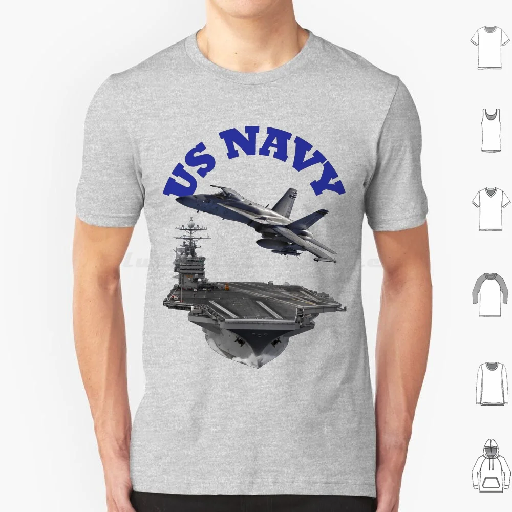 

F / A-18 Hornet And The Uss Harry S. Truman T Shirt 6xl Cotton Cool Tee F18 F 18 Navy Hornet Military Fighter Combat War