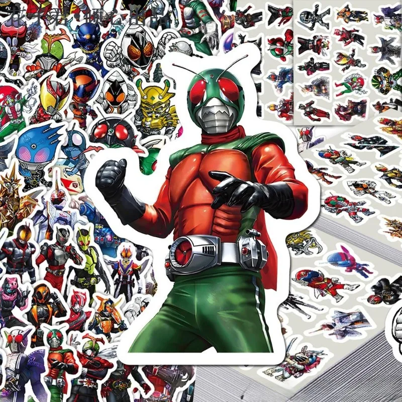 103Pcs Kamen Rider Ins Aesthetic Cute Cartoon Stickers Waterproof DIY Anime Merch Decals for Notebook Laptop  Desktop Decoration view 4