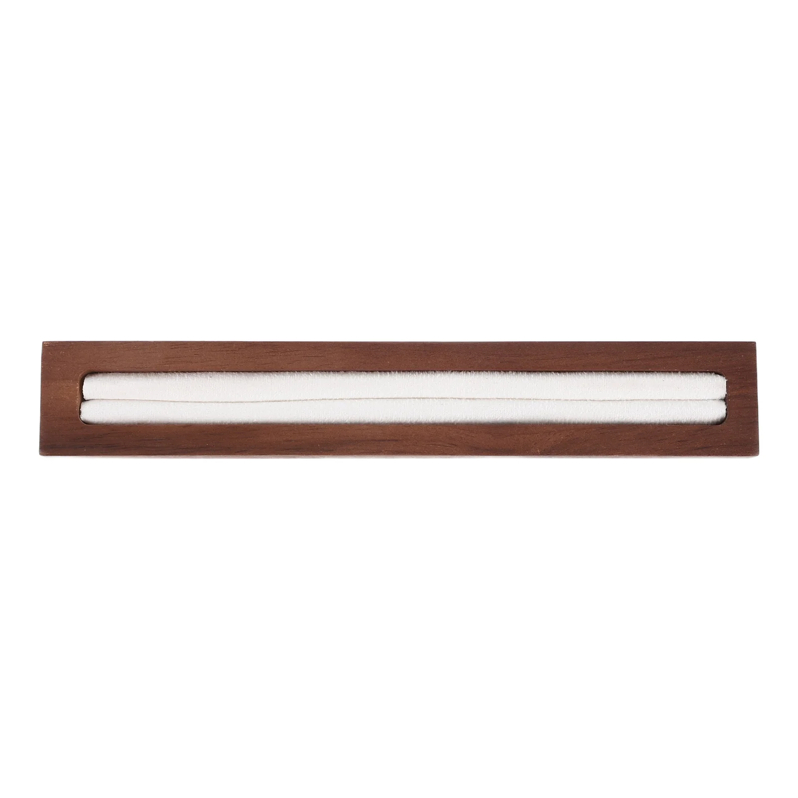 

Wood Jewelry Display Tray Ring Holder Organizer With Lining For Rings Earrings Studs Portable Elegant Stand For Home Commercial