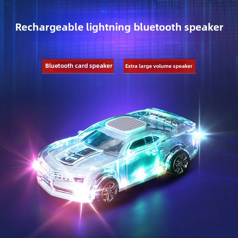 Car Shape Handsfree Wireless Bluetooth Speaker 3W Mini Portable Support FM Radio USB TF Card - Image 2