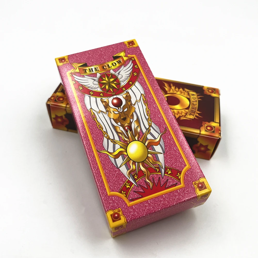 Anime Cosplay Card Captor Sakura KINOMOTO Clow Cards Tarot Prop Paper Poker Card Funny For Family Friend Party Xmas Accessories