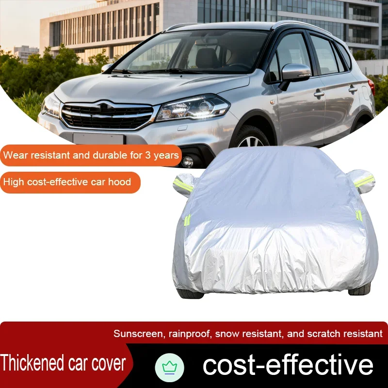Suitable for Suzuki S-Cross Dust-Proof Car Cover 2013 2026 Outdoor Sun Protection Rain and Snow Wind Cover Thickened Car Cover