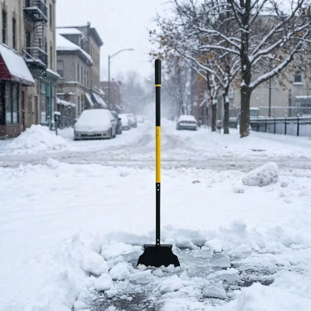 Long Handle Garden Shovel 126cm for Efficient Grass Scraping Ice Breaking and General Outdoor For Cleaning Tasks