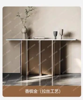 Slate creative entrance table Entry door corridor entrance table Simple modern living room decoration end view table