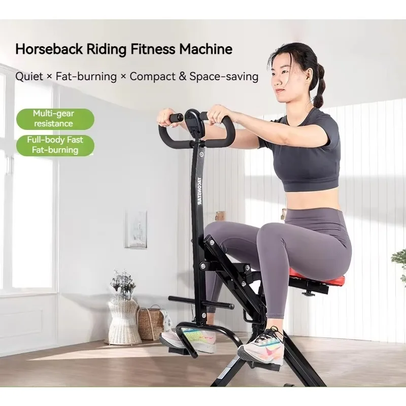 

New Home Mechanical Horse Riding Machine Abdominal Muscle Training Bodybuilding Fitness Equipment Steel Foldable Indoor Use