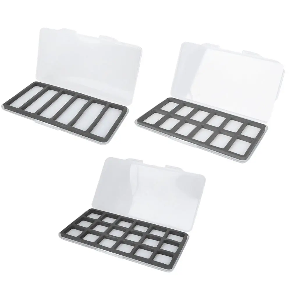 

Ящик для хранения рыболовных крючков из пенопласта, прозрачная крышка с магнитной накладкой, коробка для рыболовных снастей, три размера, коробки для рыбалки нахлыстом, рыболовные снасти