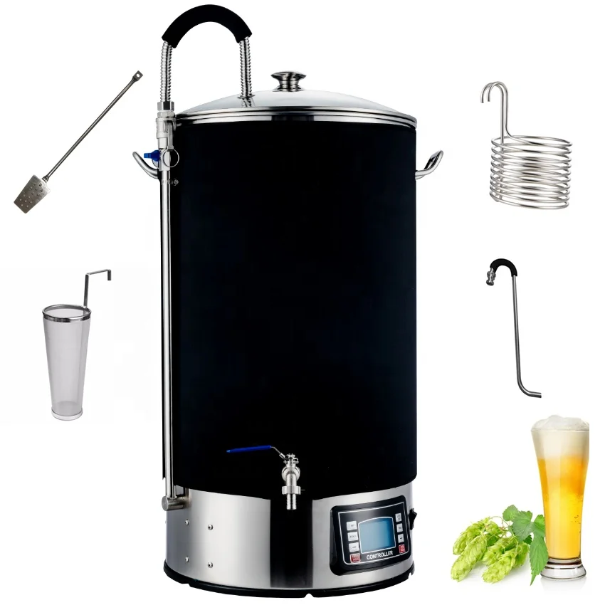 30L-70L Craft Beer Brewing Equipment/ Electric Mash Tun/All in One Micro Brewery view 2