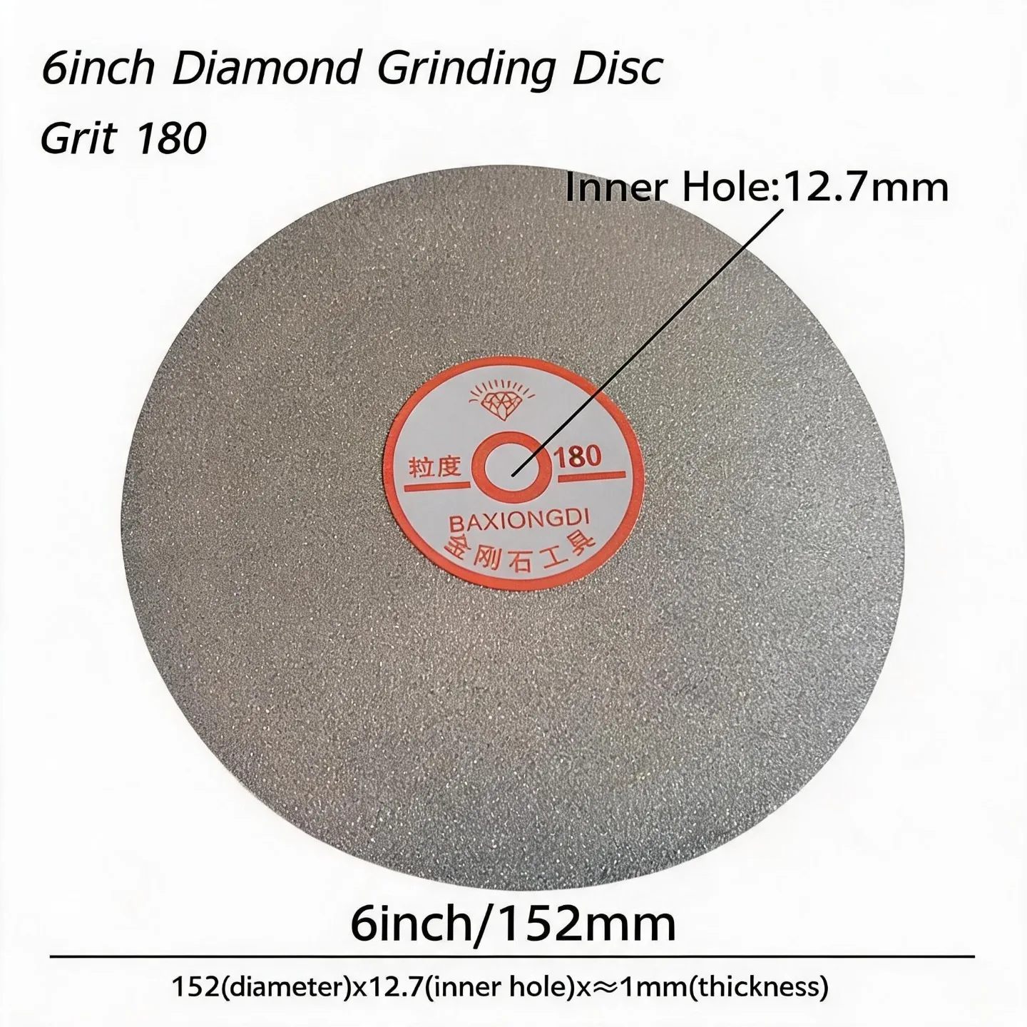 Electroplated Diamond Sharpening Disc 152mm Jade Stone Agate Crystal Carving Knife Kitchen Knife Grinding Polishing Tool