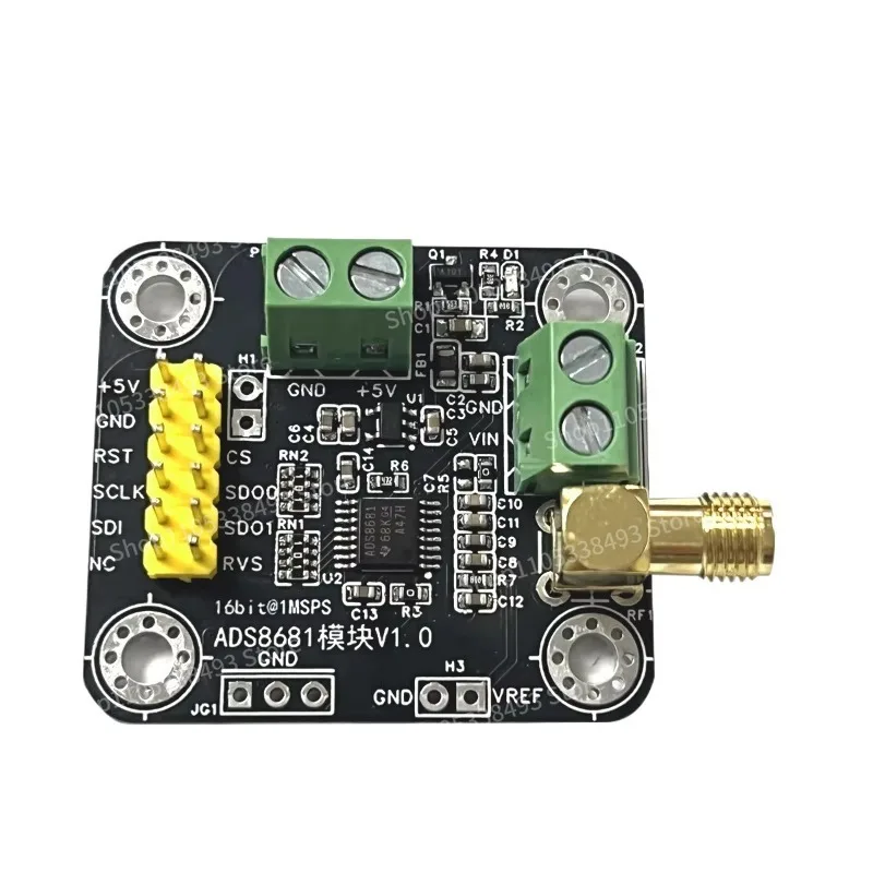 For ADS8681 Module, Analog-to-digital Converter 16-bit ADC Data Collection Sampling Rate 1MSPS Support Single and Double Stage
