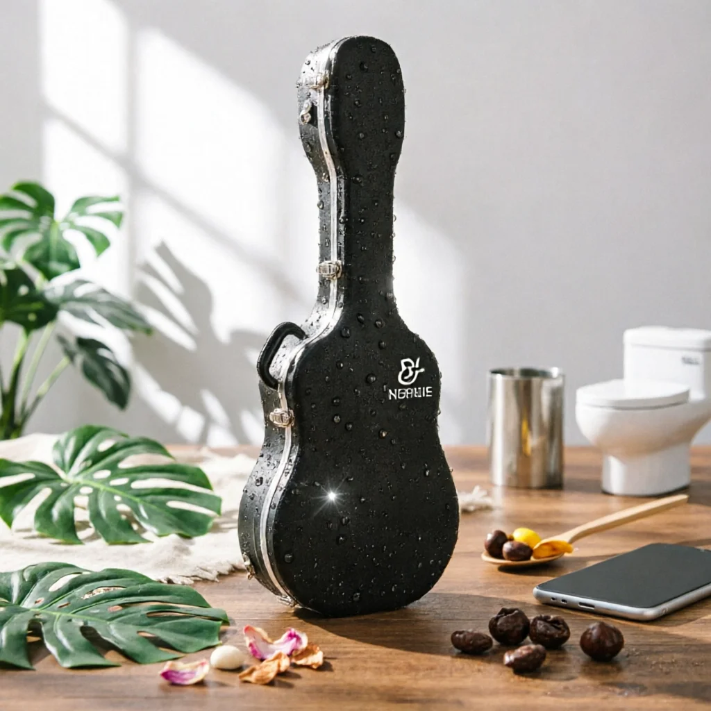 ABS Guitar Case Thickened Waterproof Guitar Case Lightweight Ergonomic Handle for Beginners, Transport