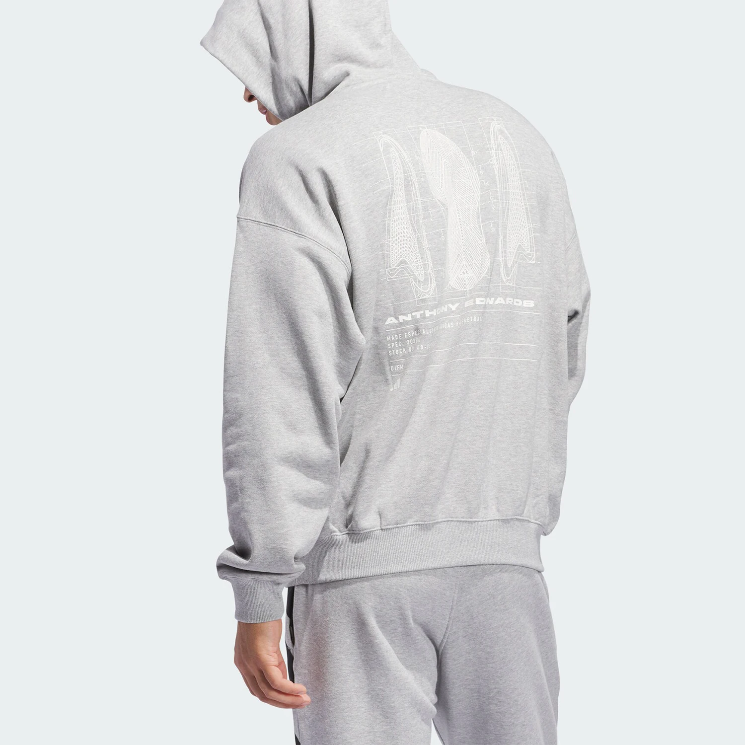 أديداس حقيقية الخريف والشتاء جديد للرجال كرة السلة الدافئة التدريب البلوز JY3974