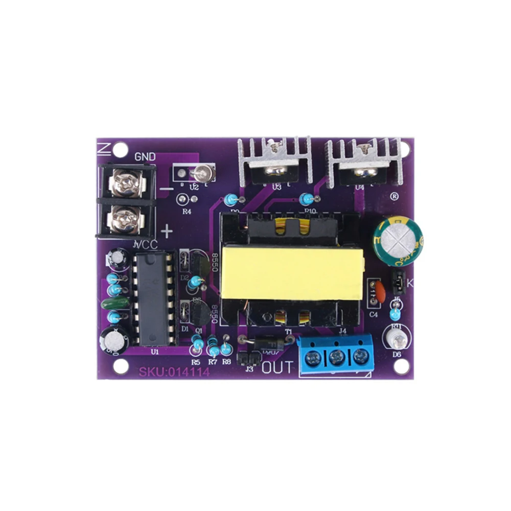 DC24V to AC0-110-220V Inverter Square Wave Inverter Circuit Board 100W Driver Board 24V to 220V Step-Up Boost Power Supply Board