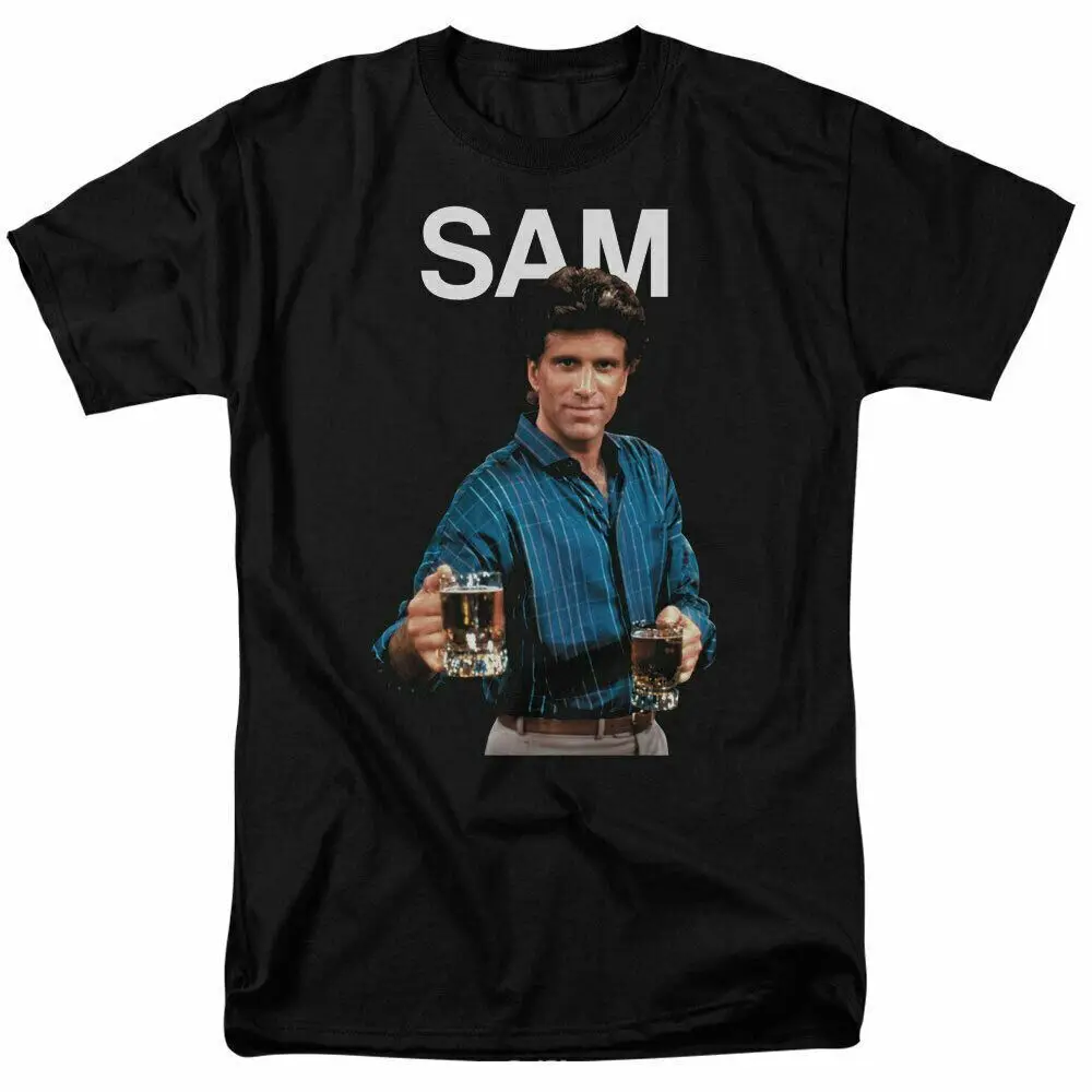 Cheers Sam T Shirt Mens Licensed Classic TV Merchandise Sam Malone Black