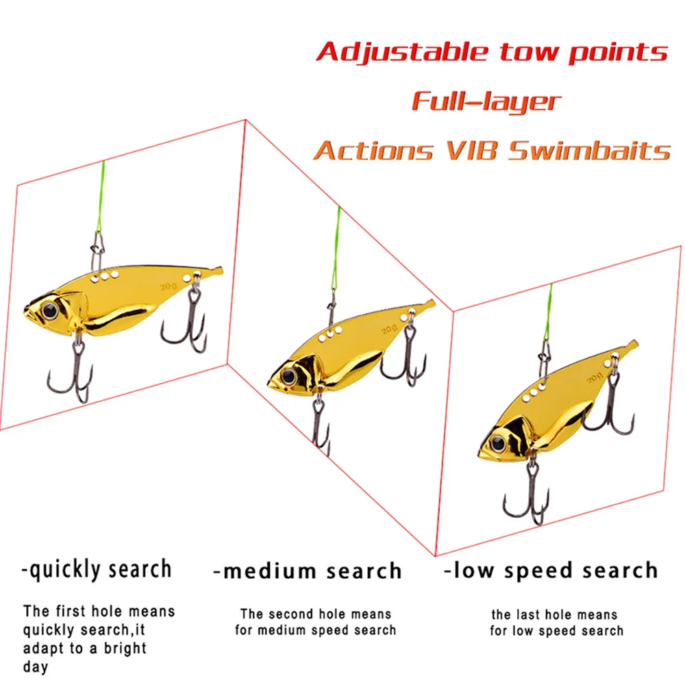 Personalized Engraved Blade Fishing Lure Custom Vib Bait With Treble Hook For Bass Pike Freshwater Saltwater Fishing Angler Gift