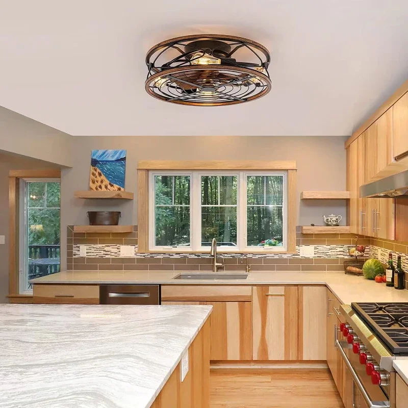 Nordic Minimalist Modern Bedroom Ceiling Fan Light Ceiling Light Invisible FanLight Living Room Study Dining Room