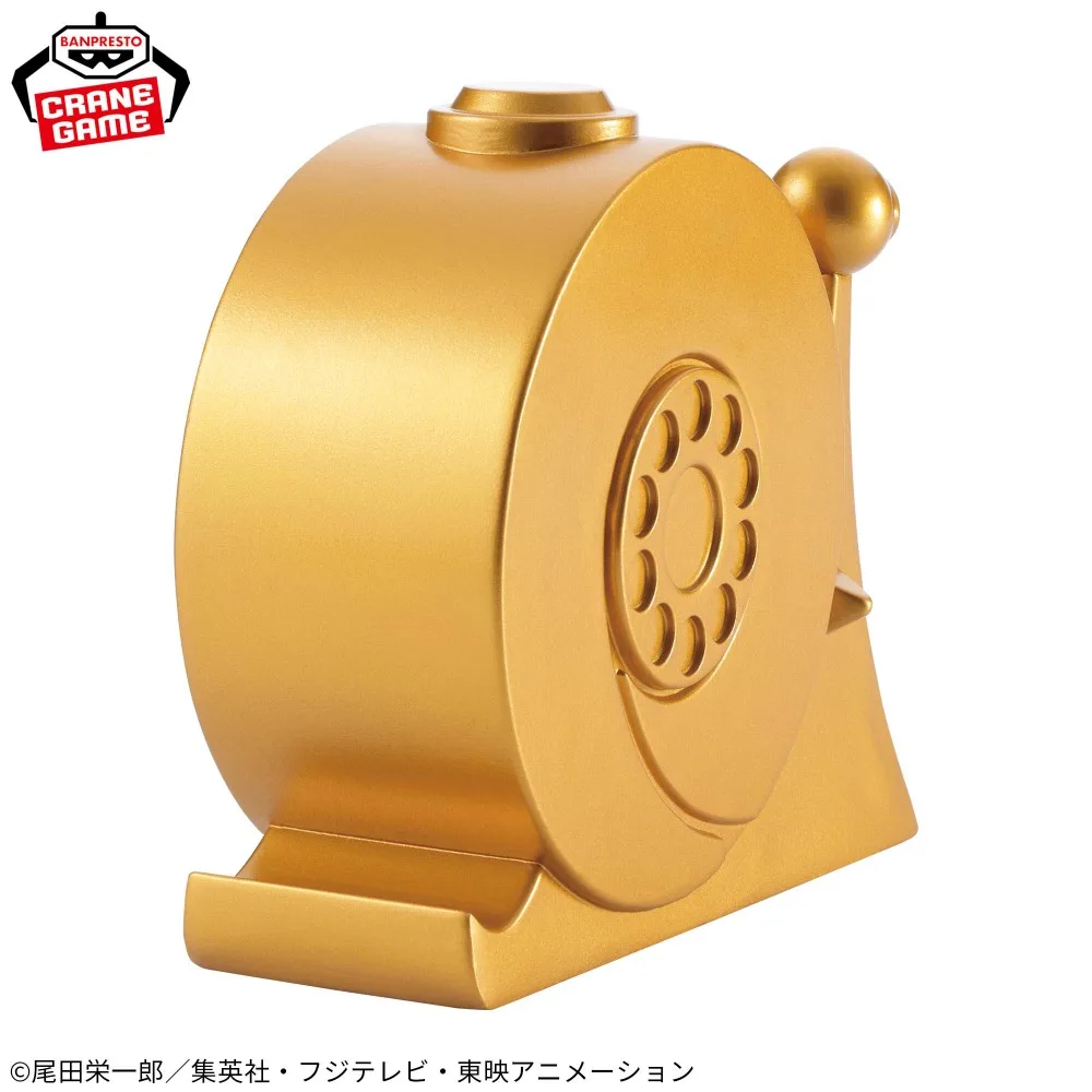 In Voorraad Bandai Originele Echt Een Stuk SOFVIMATES Golden Den Den Mushi 9 cm Anime Collection Model Speelgoed Banpresto Figuren gift