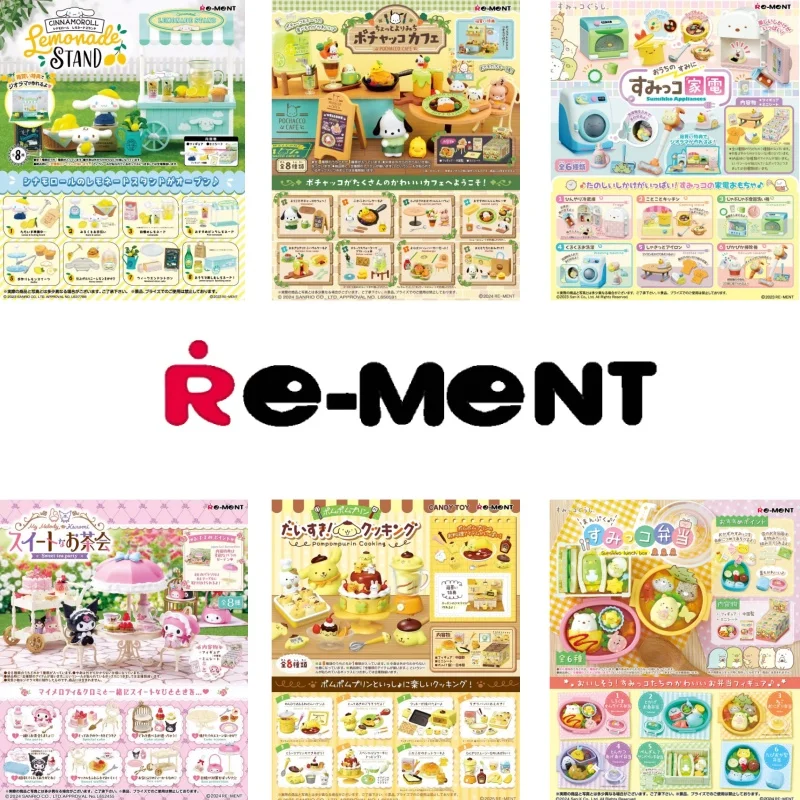 Re-Ment Collection Mini Blind Box Exquisite Desserts Chocolate Shop Theme Pounding Heart Miniature Scene Decor Toy Gift