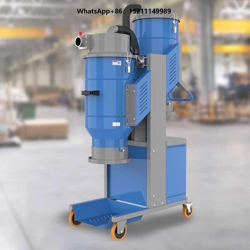 Industrial Wet Dry Dual-use Industrial Vacuum Cleaner Heavy-duty Double Barrel Bagging Powerful Cleaning Dust Collector