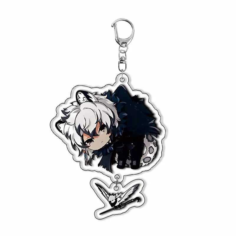 Anime Arknights Keychain Cartoon Figure Exusiai Ifrit Amiya Pendant Car Key Holder Kawaii Key Ring Bag Ornament Accesorios Gift