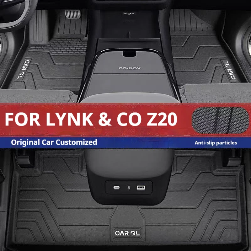 

3Pc/Set Waterproof Non-slip Fully Surrounded Special Foot Pad For LYNK&CO Z20 Floor Mats 2024 2025 TPE
