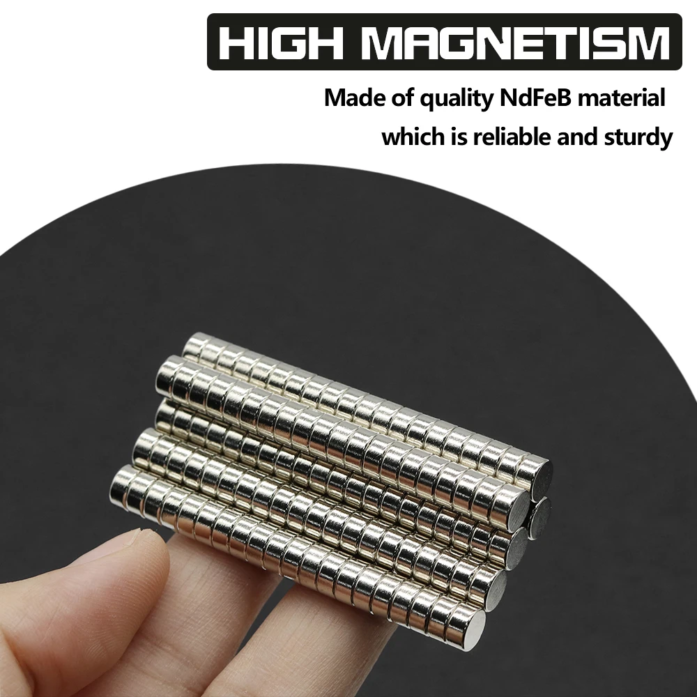 6x3mm N35 NdFeB Round Neodymium Magnet Super Strong Permanent Powerful Magnets Refrigerator DIY Craft Multi‑Purpose Magnetic