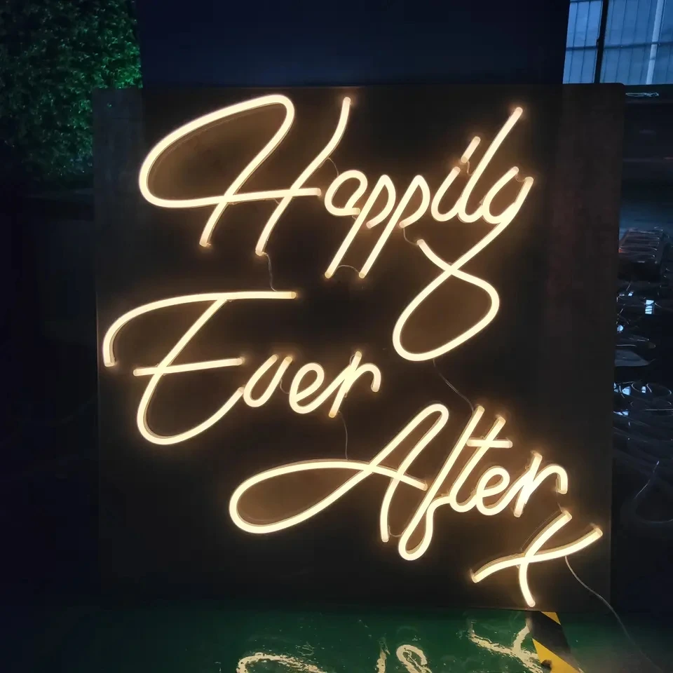 Luzes De Néon Acrílico Personalizado, Letras de 12V, Sempre Foi Você, Sinalização Do Casamento, Decoração Do Partido, Dropshipping