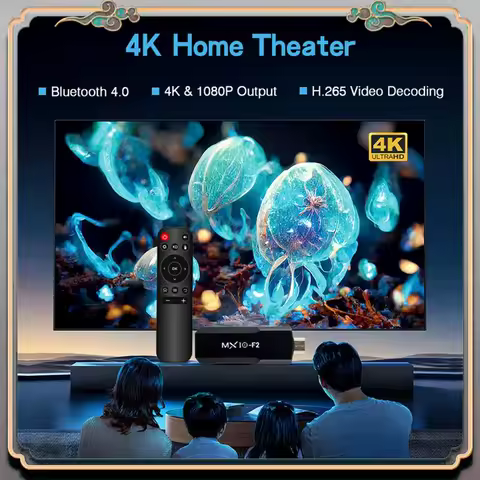 Durable Smart TV Stick Android Video 4K Bluetooth RK3228A Quad-Core Media Player Game Box MX10 F2